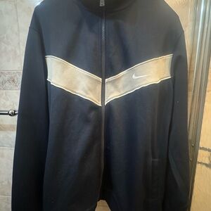 Nike Blue and Gray Zip-Up Jacket